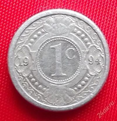 Лот: 2105489. Фото: 1. (№1885) 1 цент 1994 (Антильские... Америка