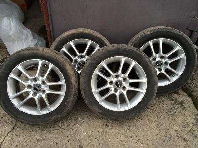 Лот: 7707593. Фото: 1. Brigestone 215/55 R16 на литье... Шины на дисках