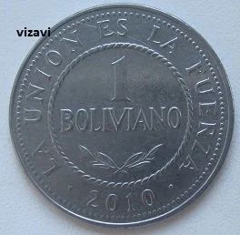 Лот: 18212510. Фото: 1. Боливия 1 боливиано 2010 (14). Америка