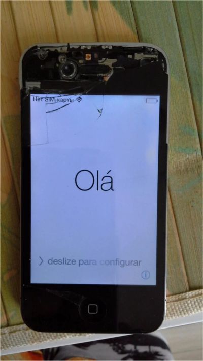 Лот: 9153294. Фото: 1. Айфон 4 iphone 4 на запчасти неисправный. Смартфоны