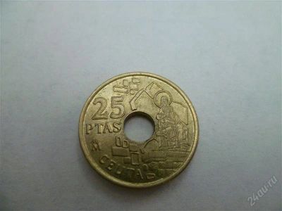 Лот: 2696921. Фото: 1. 25 песет 1998.Испания. Европа