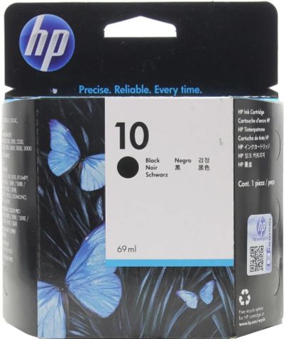 Лот: 18596895. Фото: 1. Картридж hp №10 C4844A Black. Картриджи, расходные материалы