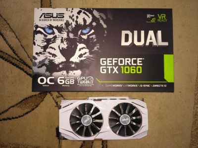 Лот: 10380188. Фото: 1. Две видеокарты ASUS DUAL GeForce... Видеокарты