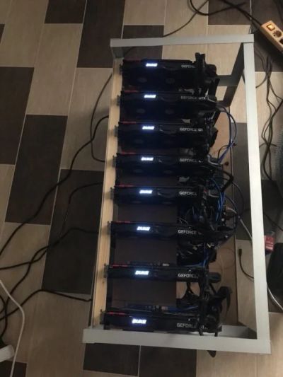 Лот: 11020156. Фото: 1. Майнинг ферма 8 x msi duke gtx... Майнинг фермы, товары для майнинга