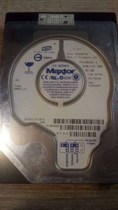 Лот: 15293052. Фото: 1. Жёсткий диск Maxtor. Жёсткие диски (HDD)