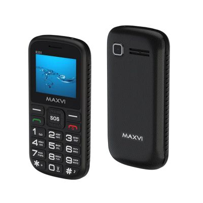 Лот: 25021404. Фото: 1. Сотовый Maxvi B201 Black 2sim... Кнопочные мобильные телефоны