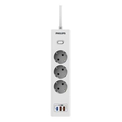 Лот: 24565102. Фото: 1. Сетевой фильтр Philips 3 розетки... Удлинители, тройники, сетевые фильтры