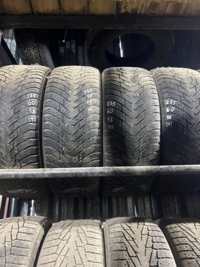 Лот: 25093113. Фото: 1. (4шт)285-60-18 Nokian Hakkapeliitta... Шины