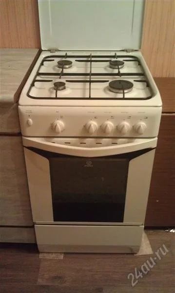 Лот: 2171055. Фото: 1. Газовая плита Indesit K3G2 W. Плиты, духовые шкафы, варочные поверхности