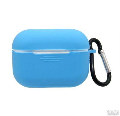 Лот: 17355836. Фото: 1. Чехол для AirPods Pro голубой... Чехлы, бамперы