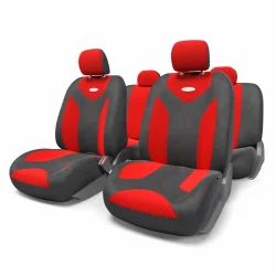 Лот: 14471418. Фото: 1. MTX-1105 BK/RD (M) Авточехлы классические... Чехлы, коврики, оплетки руля