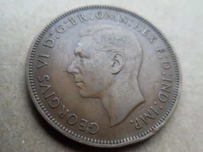 Лот: 16238226. Фото: 1. Великобритания 1 пенни 1947. Много... Великобритания и острова
