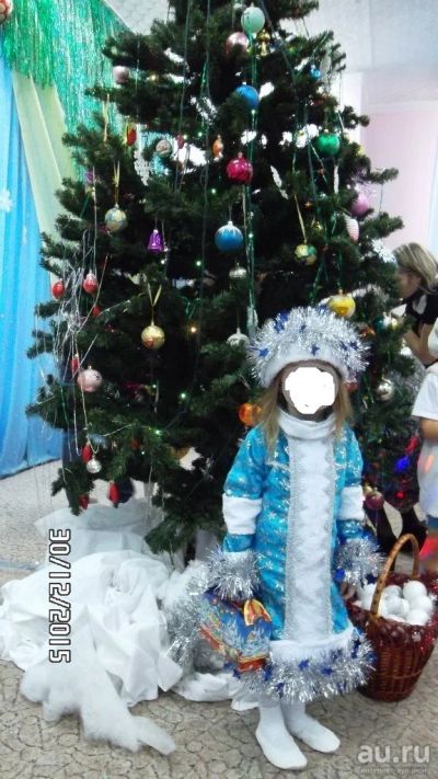 Лот: 12437156. Фото: 1. новогодний костюм снегурочка. Детские карнавальные, праздничные костюмы
