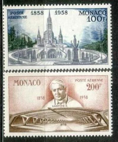 Лот: 25858442. Фото: 1. Монако 1958_Е8. Марки