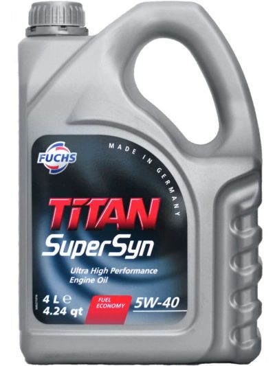 Лот: 14493495. Фото: 1. FUCHS TITAN SUPERSYN 5W-40 4l. Масла, жидкости