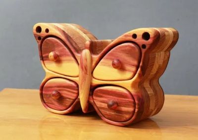 Лот: 22848992. Фото: 1. Шкатулка для украшений. Авторские куклы, игрушки, поделки