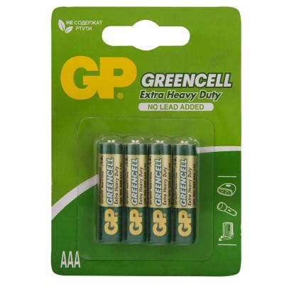 Лот: 19412127. Фото: 1. Батарейка AAA R03 GP GreenCell... Батарейки, аккумуляторы, элементы питания