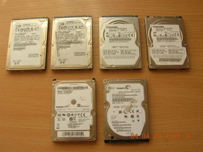 Лот: 3930976. Фото: 1. 6 неисправных HDD (Toshiba, Hitachi... Жёсткие диски (HDD)