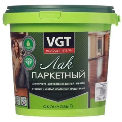 Лот: 24104312. Фото: 1. Лак VGT, паркетный, глянцевый... Краски, лаки, растворитель