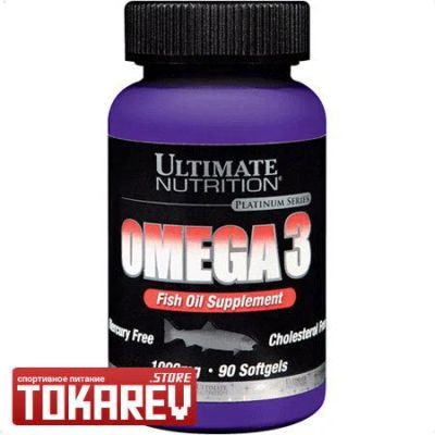 Лот: 7848007. Фото: 1. Омега 3 Рыбий жир Ultimate Nutrition... Спортивное питание, витамины