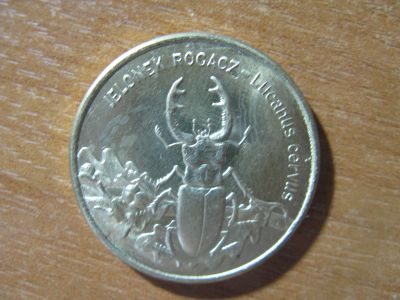Лот: 19107665. Фото: 1. Польша 2 злотых 1997 года. Жук-Олень... Европа