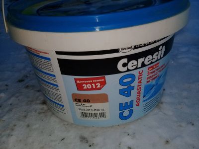 Лот: 19833363. Фото: 1. Затирка "церезит" 2 кг. новая. Смеси, шпатлевки, цемент