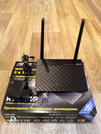 Лот: 16504379. Фото: 1. роутер ASUS RT-N11P,. Маршрутизаторы (роутеры)