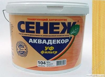 Лот: 2207204. Фото: 1. сенеж аквадекор. Краски, лаки, растворитель