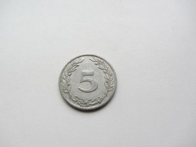 Лот: 7599941. Фото: 1. Тунис 5 миллимов 1960 г. Африка