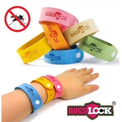 Лот: 3975110. Фото: 1. Браслет от комаров Bugslock (Желтый... Средства от насекомых и грызунов