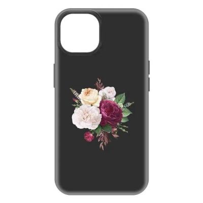 Лот: 25065497. Фото: 1. Чехол Krutoff Soft Case "Цветочная... Чехлы, бамперы