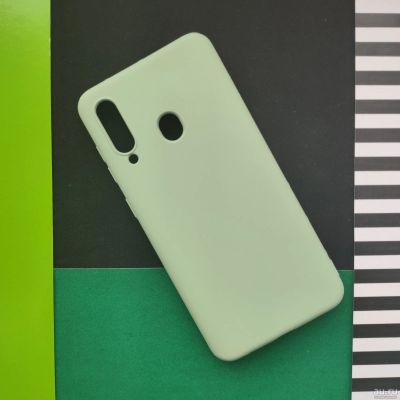 Лот: 17691392. Фото: 1. Чехол Samsung Galaxy A60 зеленый... Чехлы, бамперы