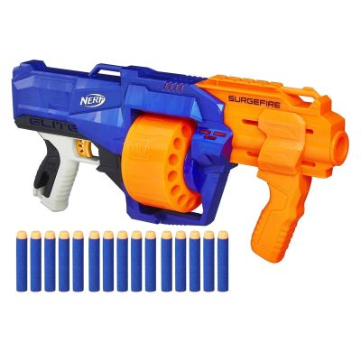Лот: 16997065. Фото: 1. Бластер Nerf Элит Сёрджфайр. Военная тема