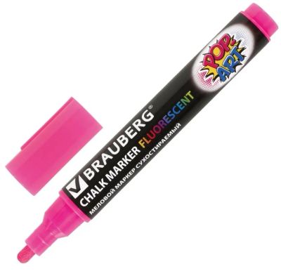 Лот: 20034486. Фото: 1. Маркер меловой BRAUBERG ""POP-ART... Ручки, карандаши, маркеры