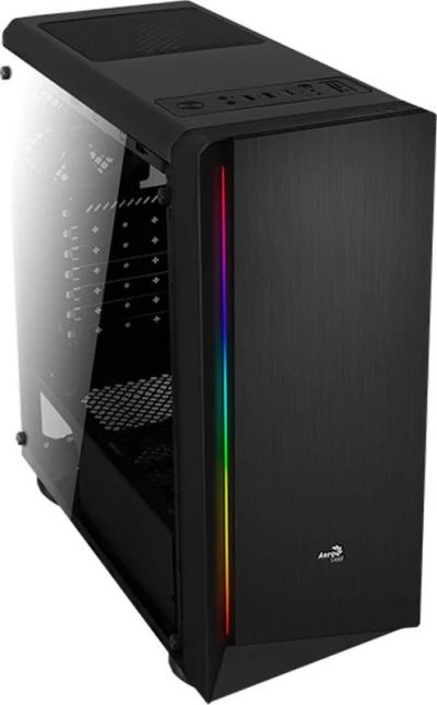 Лот: 17404679. Фото: 1. Корпус Aerocool RIFT RGB черный... Корпуса, блоки питания