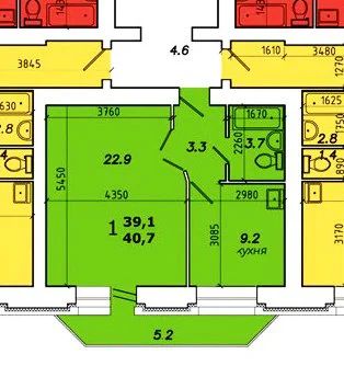 Лот: 7021709. Фото: 1. срочно! продам 1 комнатную квартиру. Квартиры, студии