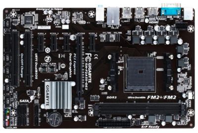 Лот: 6644159. Фото: 1. Материнская плата Gigabyte GA-F2A55-DS3... Материнские платы