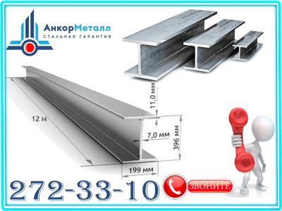 Лот: 17358839. Фото: 1. Балка 40Б1 марка стали С255 ГОСТ... Металлопрокат