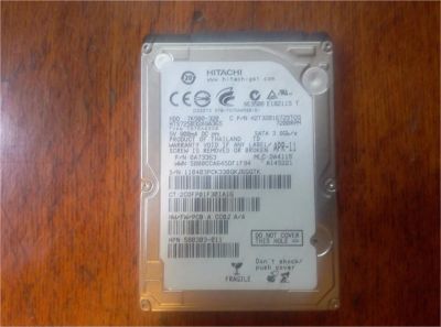 Лот: 10246283. Фото: 1. Жесткий диск для ноутбука Hitachi... Жёсткие диски (HDD)