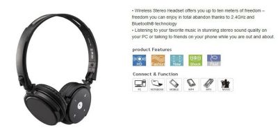 Лот: 3312818. Фото: 1. Беспроводные bluetooth стерео... Наушники, гарнитуры