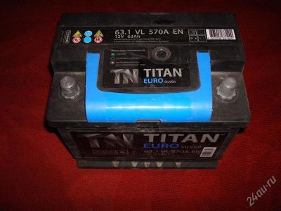 Лот: 2079302. Фото: 1. продам АКБ Titan Euro Silver 63... Аккумуляторы
