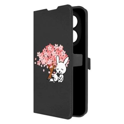 Лот: 25086742. Фото: 1. Чехол Krutoff Eco Book "Кролики... Чехлы, бамперы