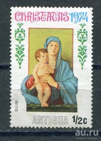 Лот: 15689931. Фото: 1. 1974 Антигуа Рождество Живопись... Марки