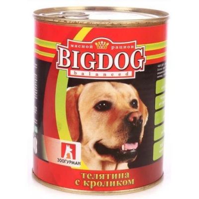 Лот: 14278690. Фото: 1. Big Dog (Биг Дог) Телятина Кролик... Корма