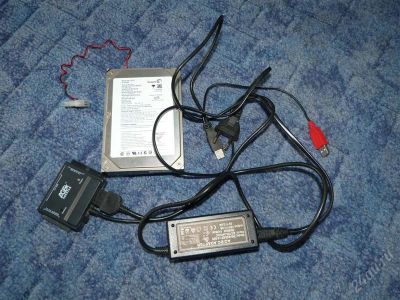 Лот: 1578559. Фото: 1. HDD Barracuda 80gb с адаптером-переходником... Другое (носители информации)