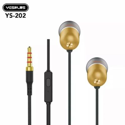 Лот: 22147633. Фото: 1. ГАРНИТУРА YESPLUS YS-202 Gold. Наушники, гарнитуры