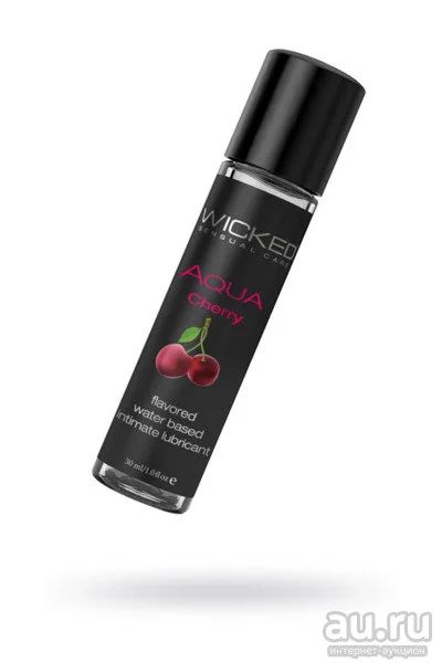 Лот: 15568318. Фото: 1. Лубрикант "Wicked" Cherry,30мл... Интимная косметика, смазки