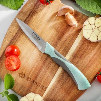 Лот: 24113073. Фото: 1. Нож кухонный Daniks, Gusto, для... Столовые приборы, ножи