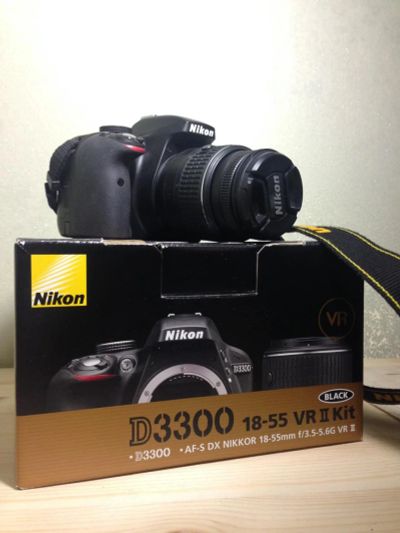 Лот: 8780969. Фото: 1. Nikon D 3300 Kit с гарантией до... Цифровые зеркальные