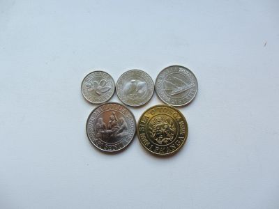 Лот: 11864351. Фото: 1. Тонга набор из 5 монет 5, 10... Наборы монет